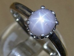 スターサファイア　シルバーリング1