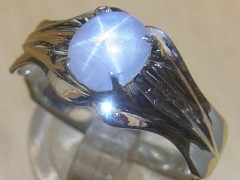 スターサファイア　シルバーリング1